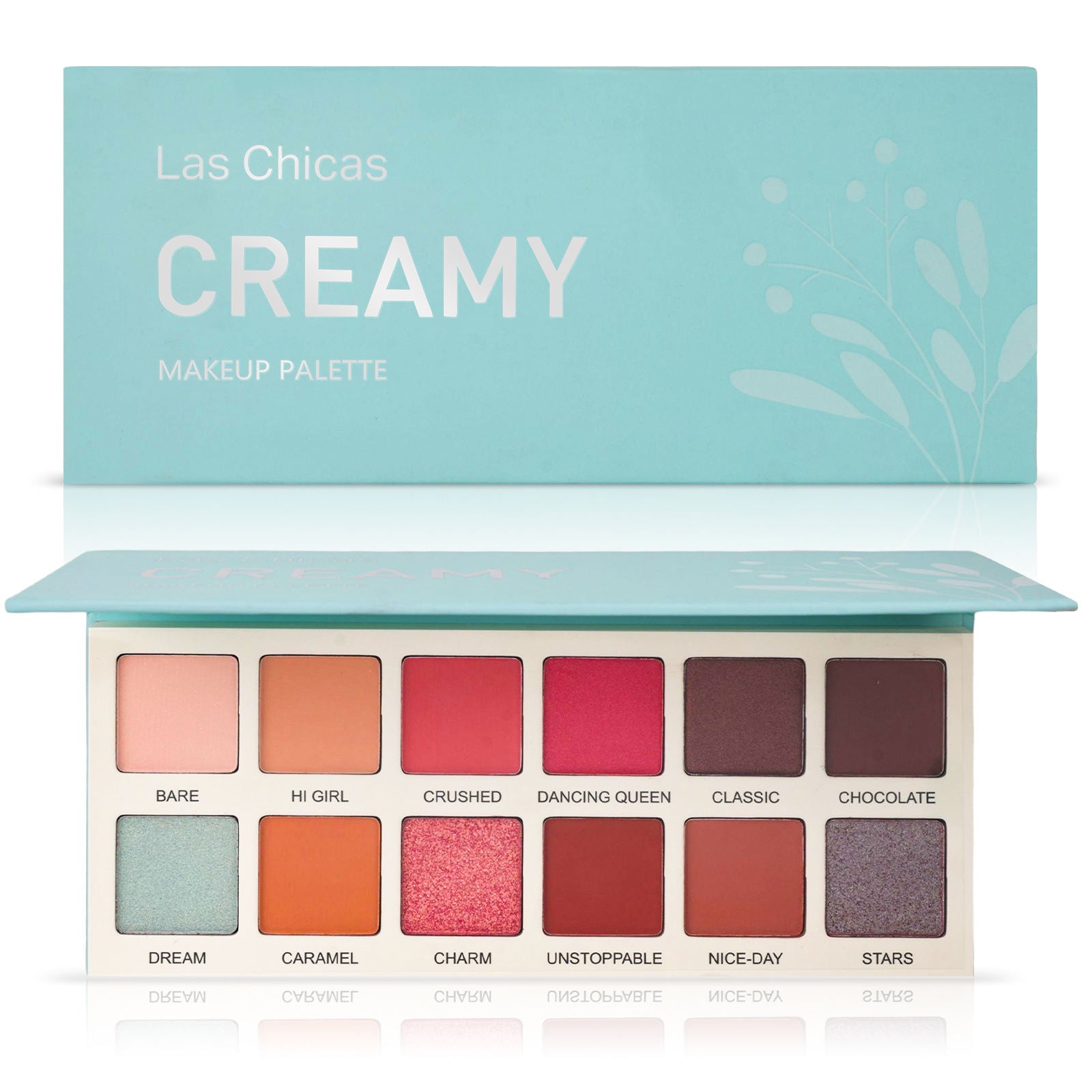 Las Chicas Cruelty-Free Cream 12-Color Eyeshadow Palette