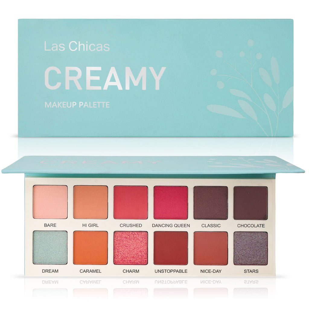 Las Chicas Cruelty-Free Cream 12-Color Eyeshadow Palette