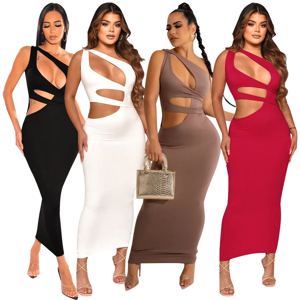 Amaris Off-Shoulder Irregular Fashion Dress