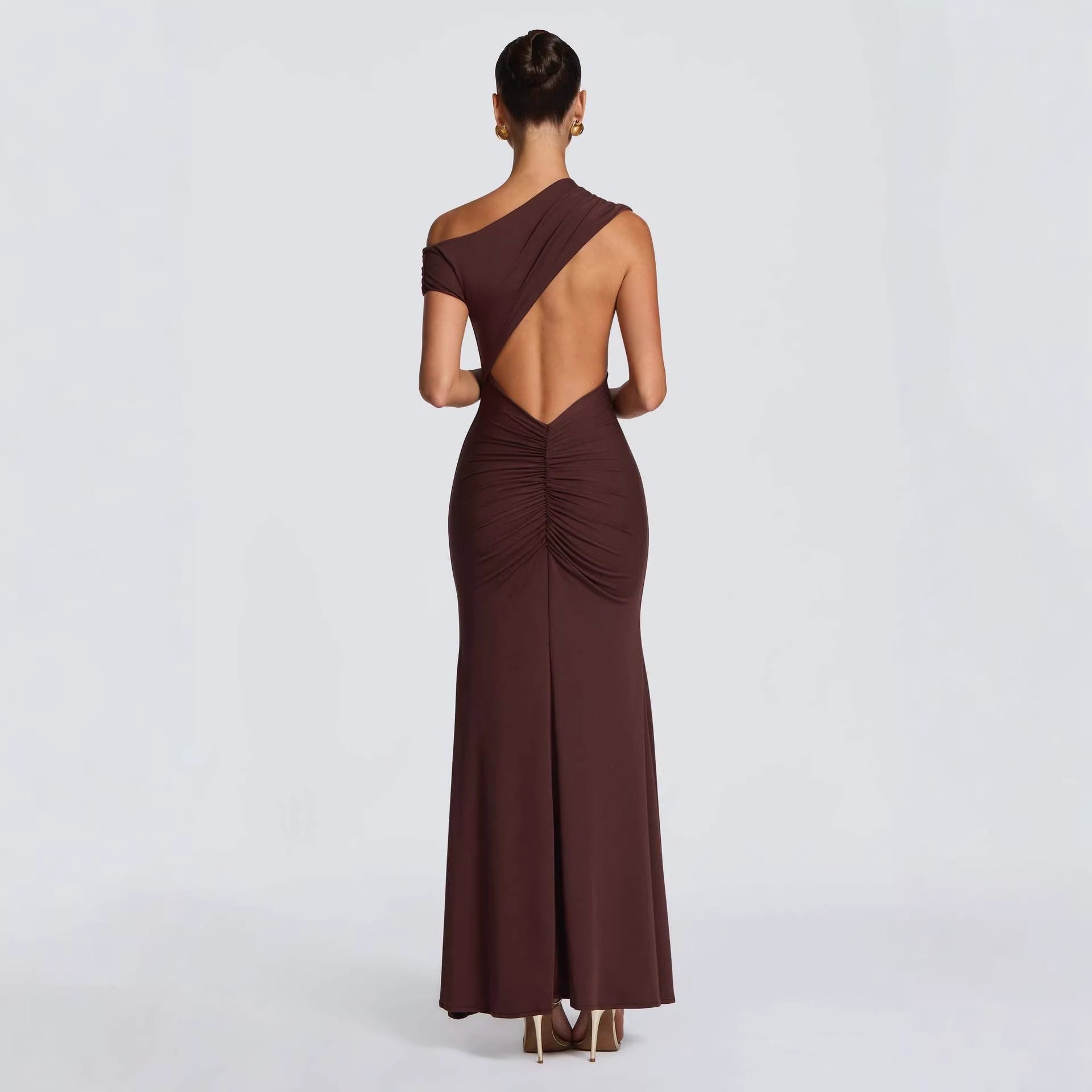 Asymmetric Off-Shoulder High-End Evening sexy Dress