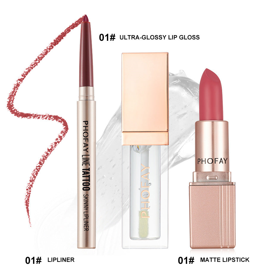 Amaris  Ultra-Glossy Lip Gloss Matte Lipstick Lipliner