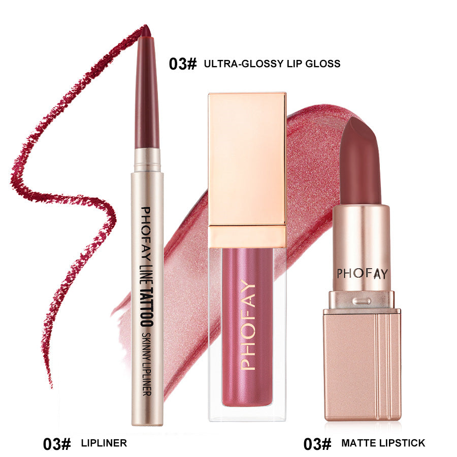 Amaris  Ultra-Glossy Lip Gloss Matte Lipstick Lipliner