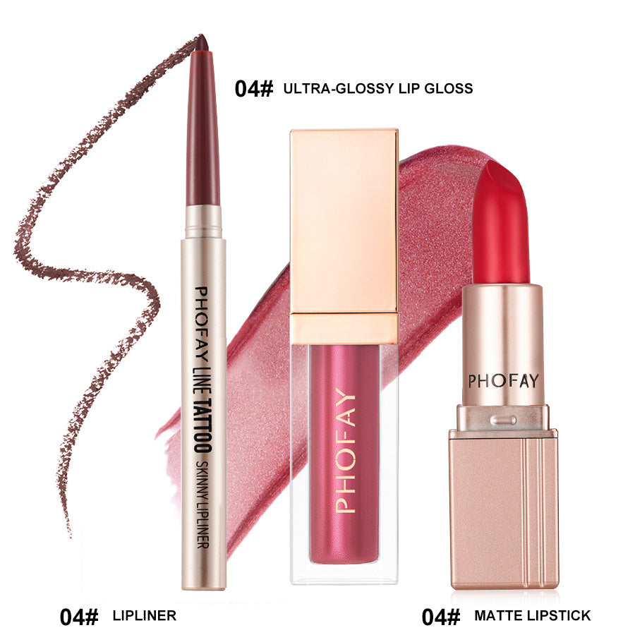 Amaris  Ultra-Glossy Lip Gloss Matte Lipstick Lipliner