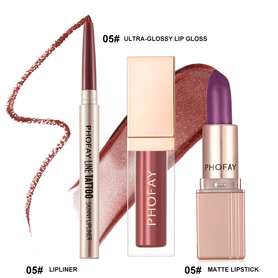 Amaris  Ultra-Glossy Lip Gloss Matte Lipstick Lipliner