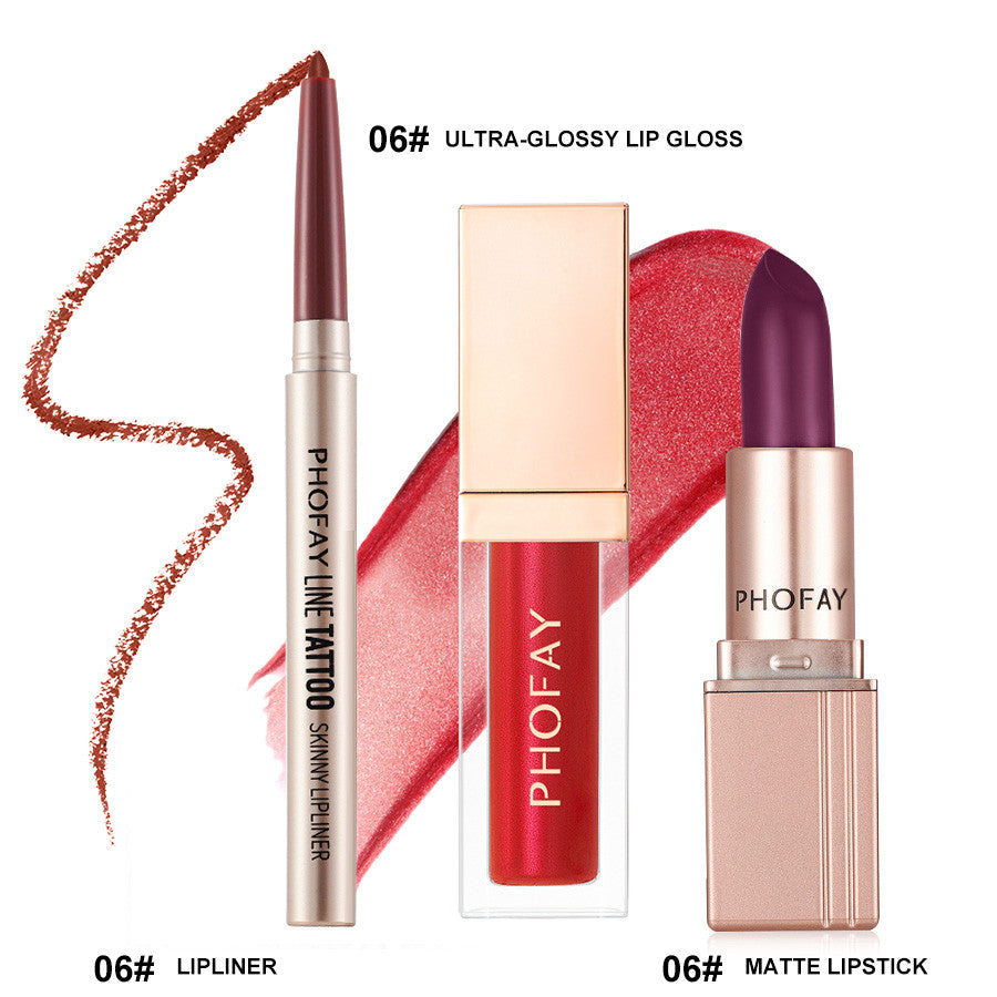 Amaris  Ultra-Glossy Lip Gloss Matte Lipstick Lipliner