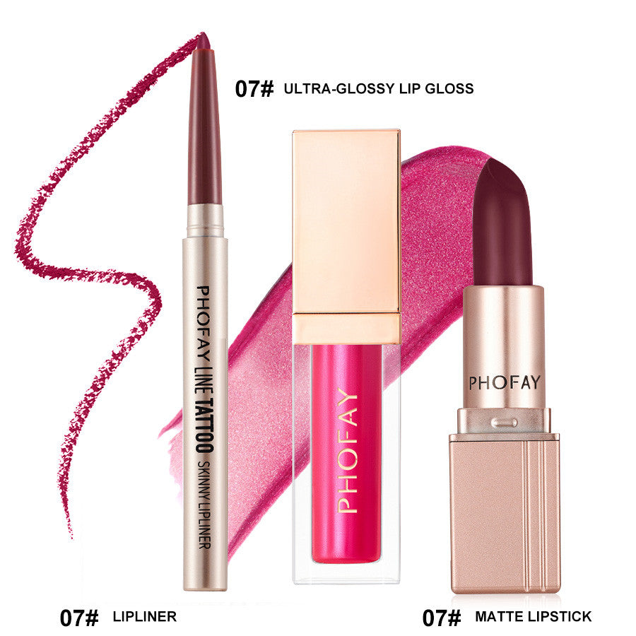 Amaris  Ultra-Glossy Lip Gloss Matte Lipstick Lipliner