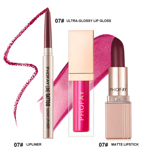 Amaris  Ultra-Glossy Lip Gloss Matte Lipstick Lipliner