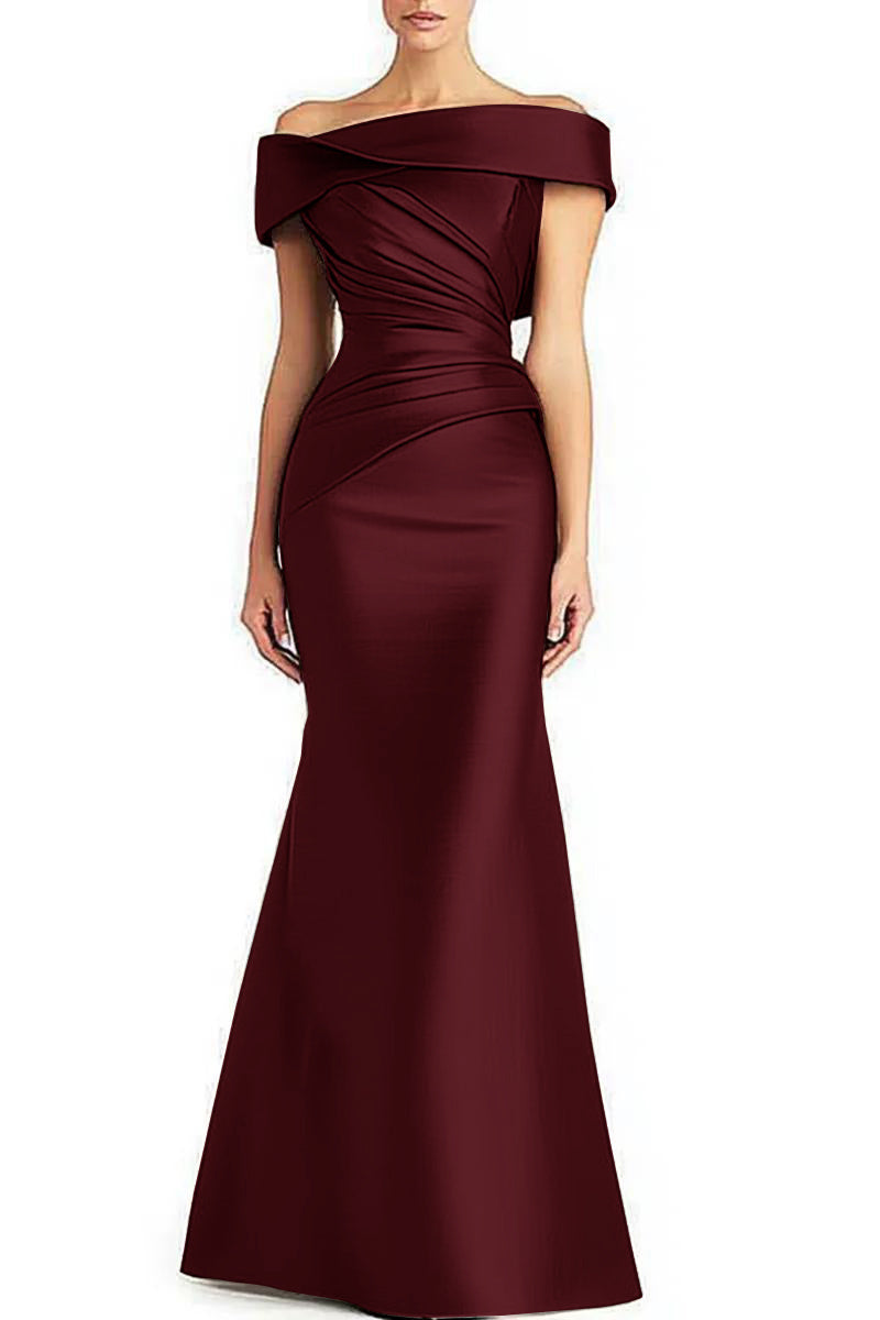 Amaris  Off-shoulder Elegant Maxi Dress