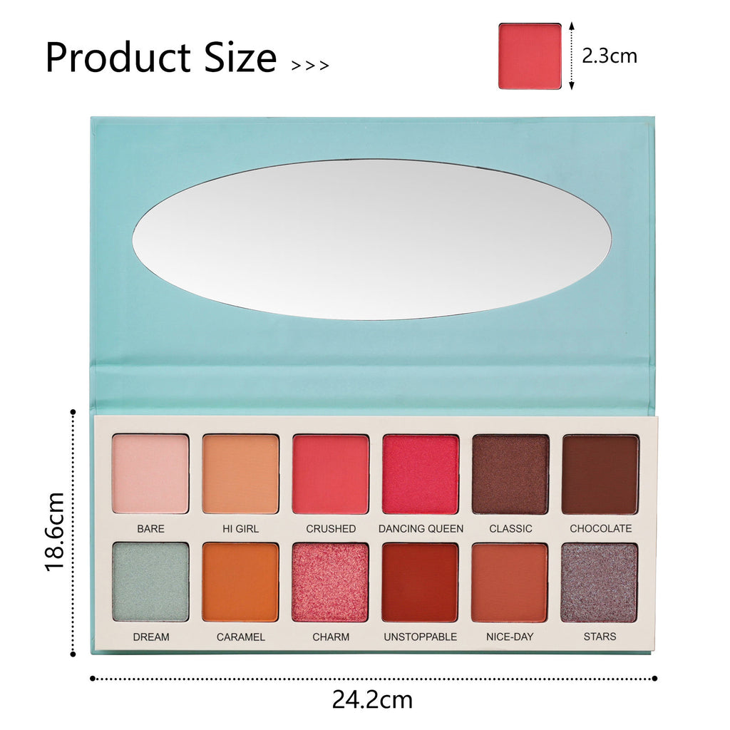 Las Chicas Cruelty-Free Cream 12-Color Eyeshadow Palette
