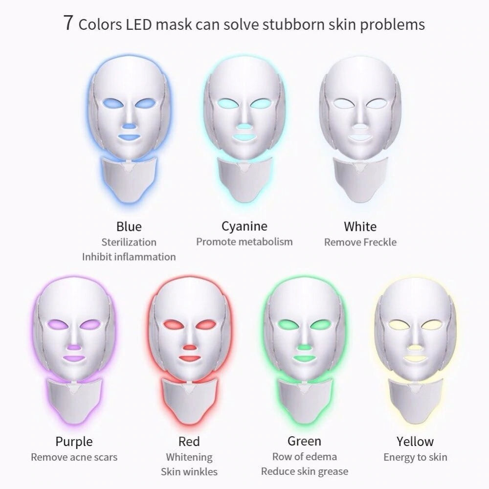 ✨ Angel LED Face &amp; Neck Mask