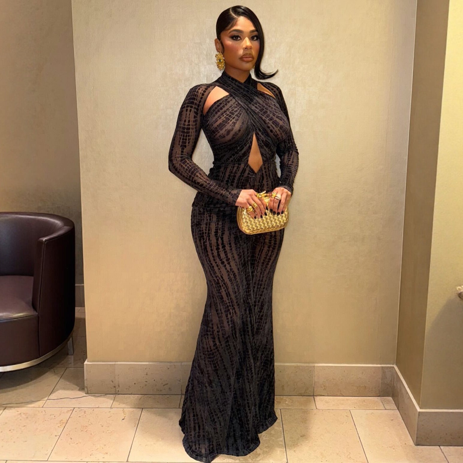 Sexy Evening Gown Maxi Dress