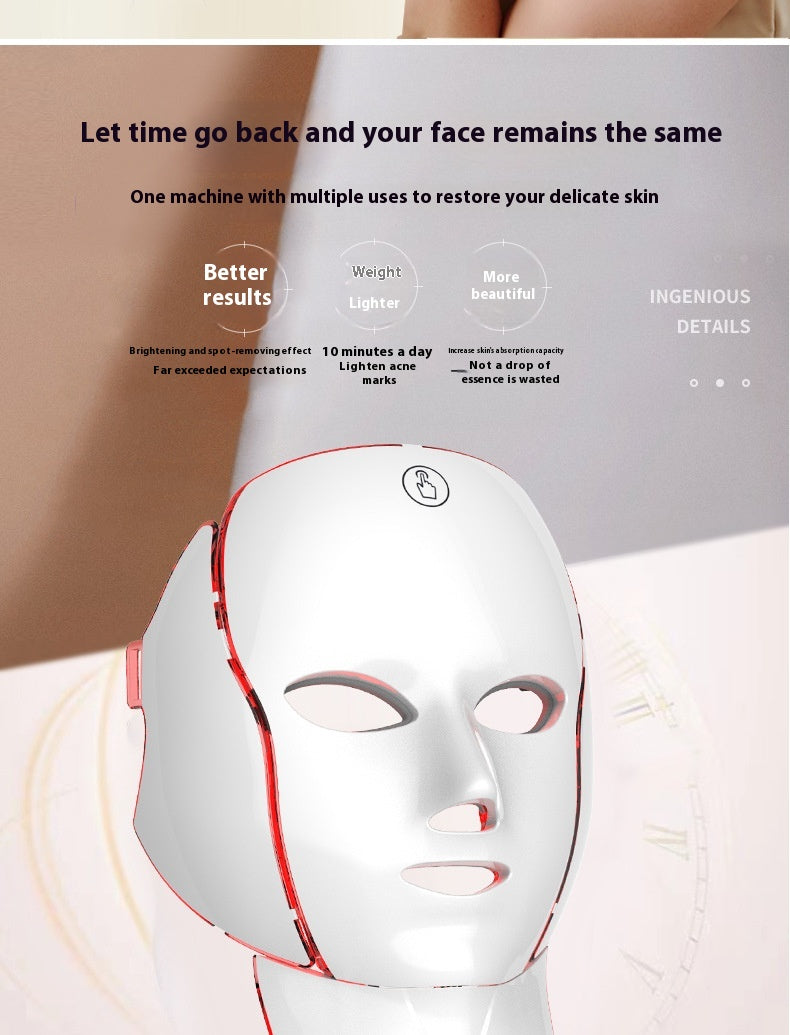 ✨ AMARIS LED Face &amp; Neck Therapy Mask Anti-Aging
