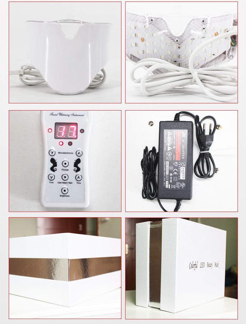 Led 7  Color Light Mask Beauty and neck