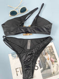 Bikini Serpentine Pattern Swimsuit