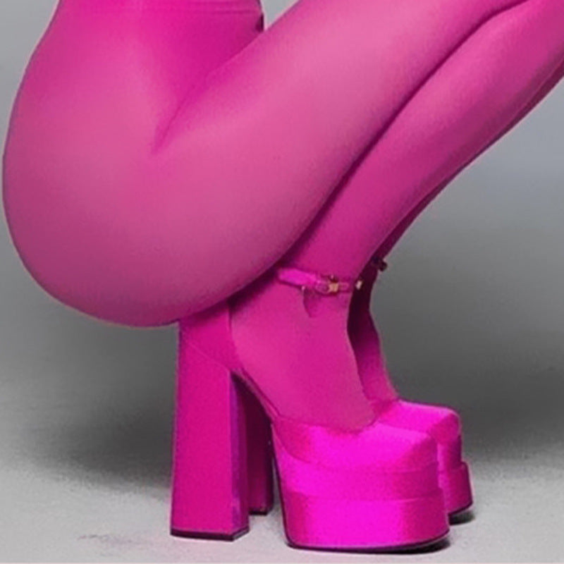 Super High Heel Platform Sandals