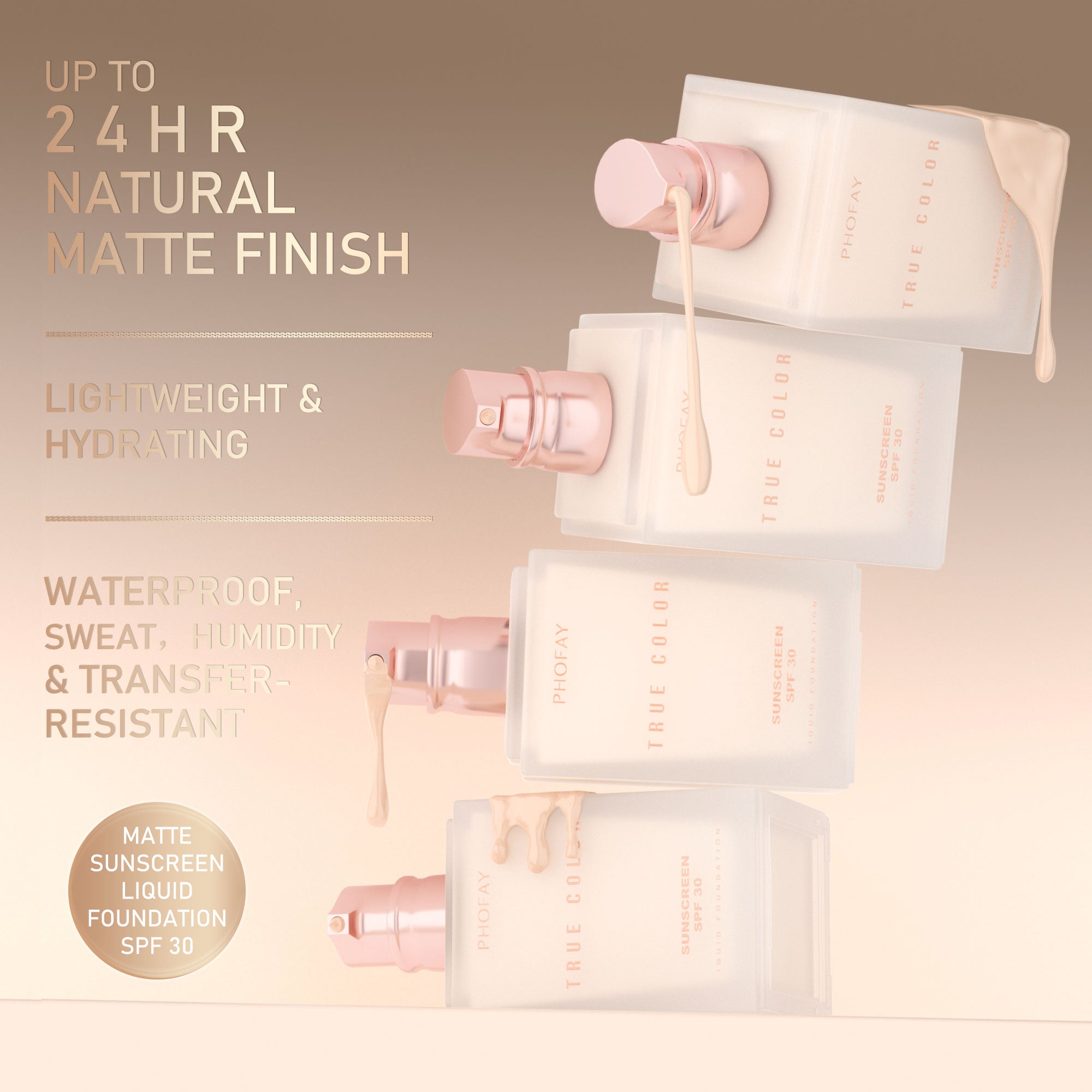 AMARIS MATTE SUNSCREEN LIQUID FOUNDATION