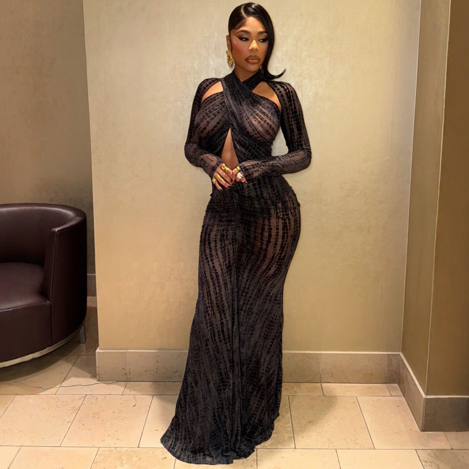 Sexy Evening Gown Maxi Dress