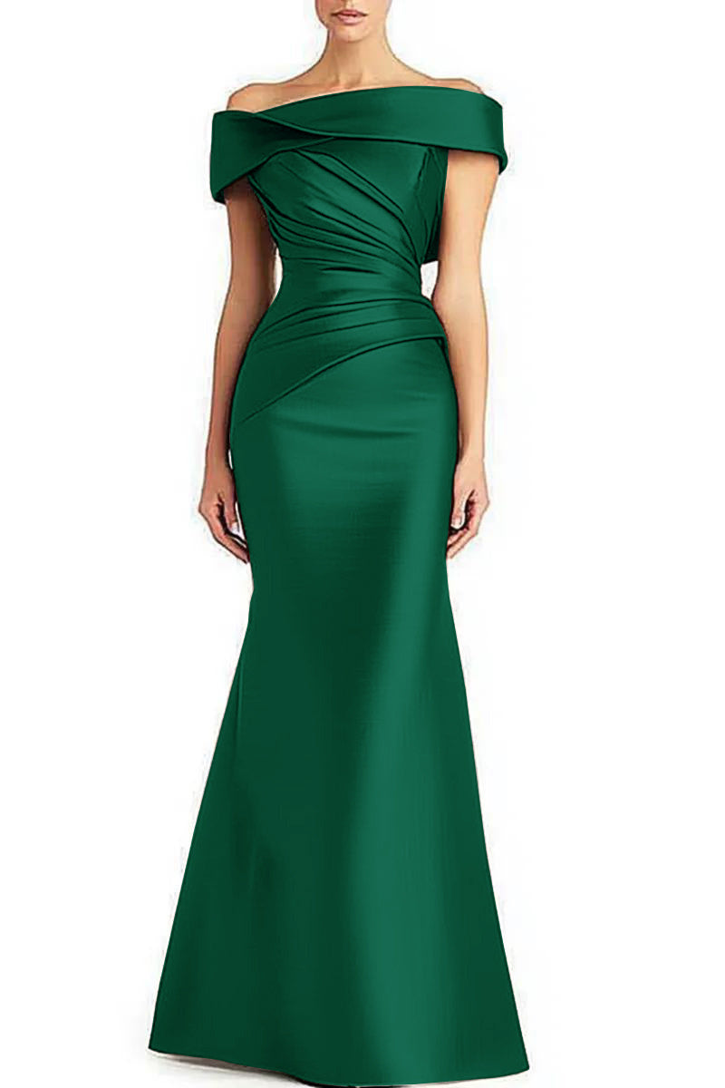 Amaris  Off-shoulder Elegant Maxi Dress