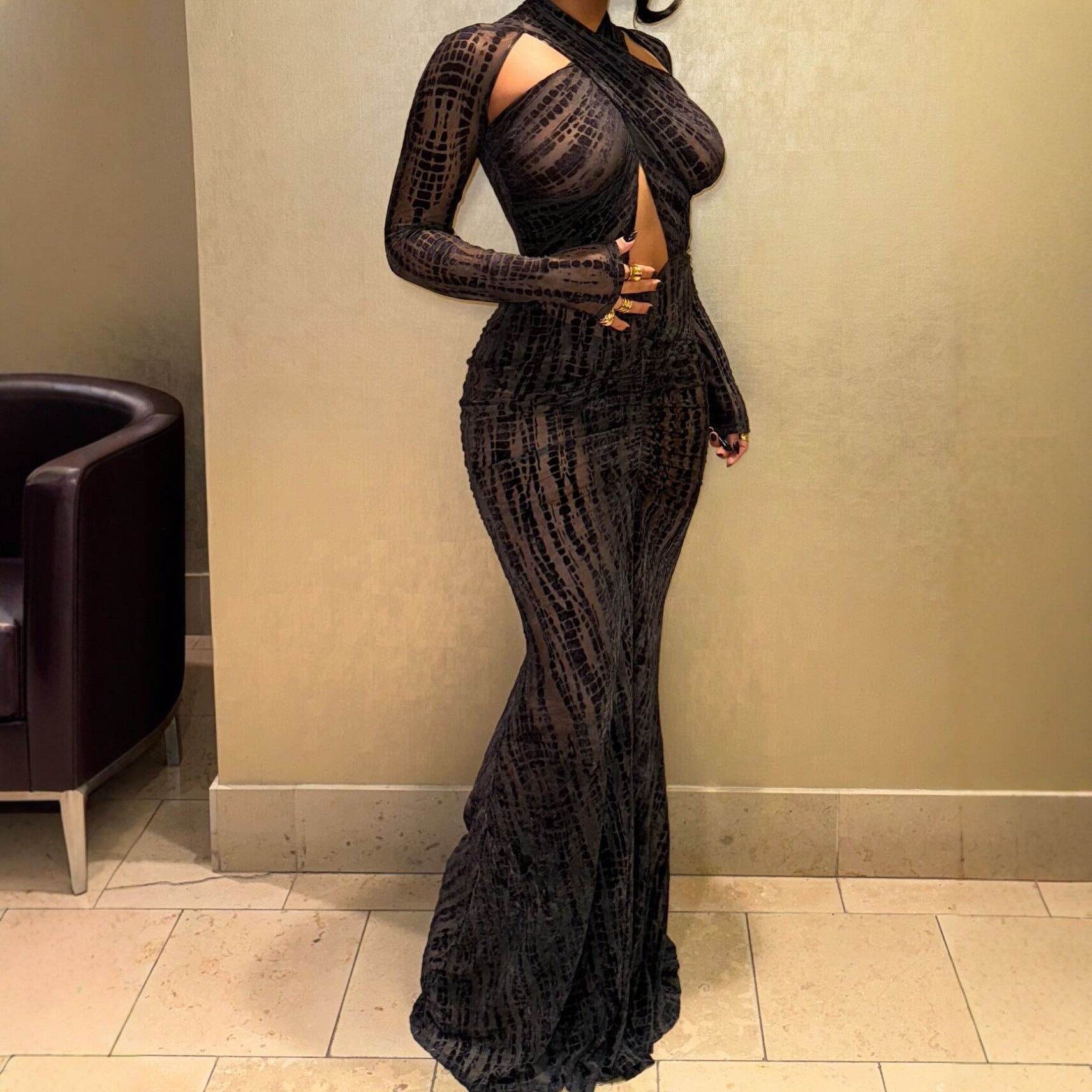 Sexy Evening Gown Maxi Dress