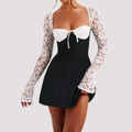 Dress Fashion Sexy Corset Backless Lace Up Short Dresses